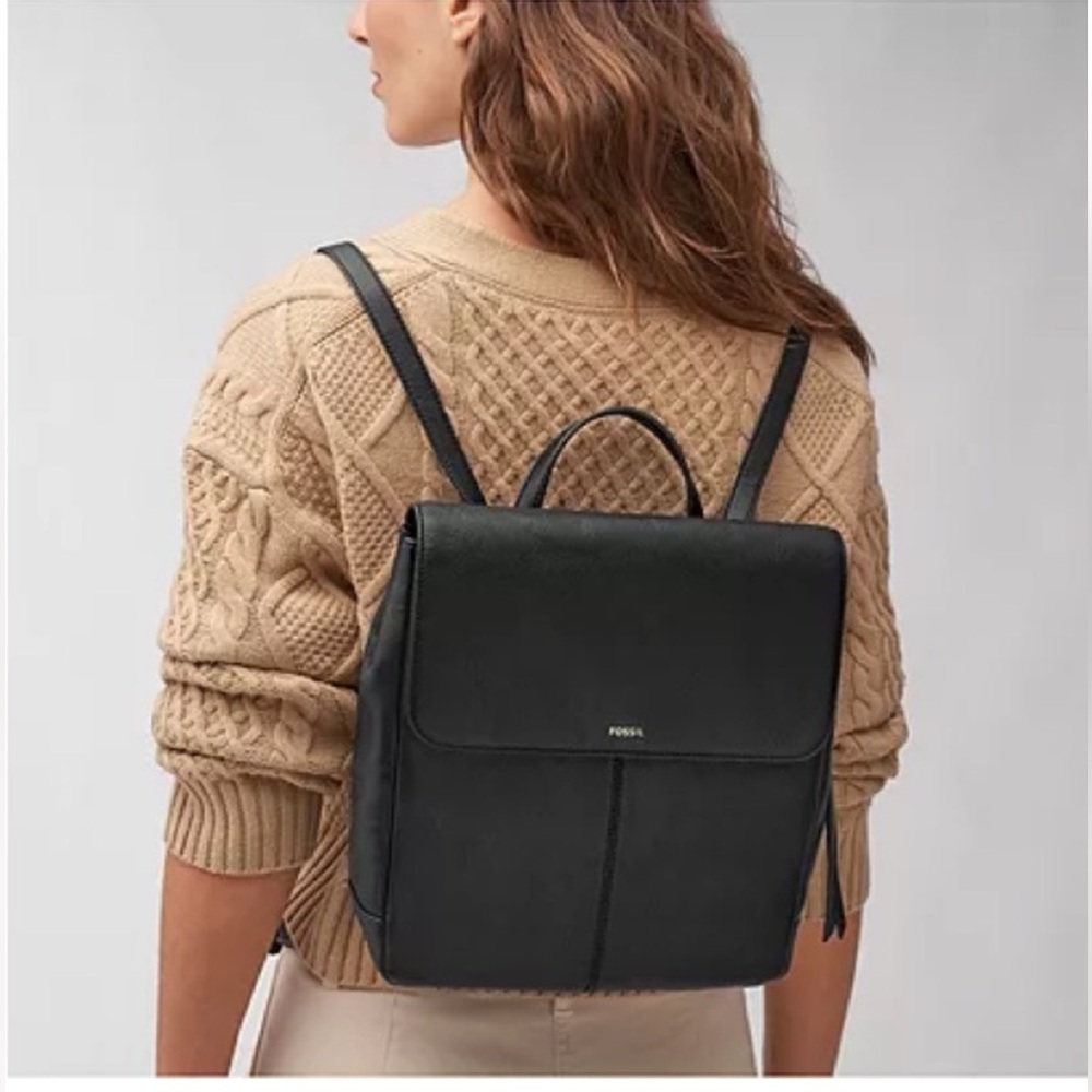 Women’s Fossil Leather Backpack